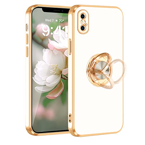 Funda para iPhone Xs grado militar antigolpes con anillo y soporte