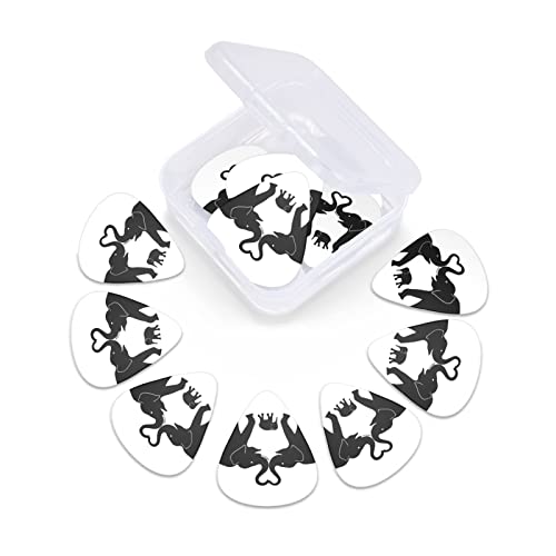 Elephants Lot de 12 médiators tendance et durables dans une boîte pour ukulélé guitare électrique basse - Les Beatles, Paul McCartney, John Lennon, RIngo Starr, George Harrison Elephants Lot de 12 médiators tendance et durables dans une boîte pour ukulélé guitare électrique basse – Image 7
