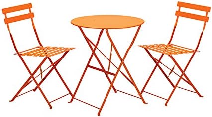 RoyalCraft Padstow Folding Bistro Set - Burnt Orange