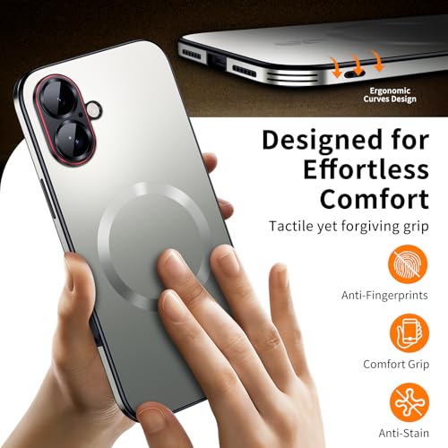 Image of for iPhone 17 Case,Slim Design Compatible with MagSafe,Strong Magnetic Shockproof Military-Grade Protection for Screen & Camera Cover Case for 17,Silver