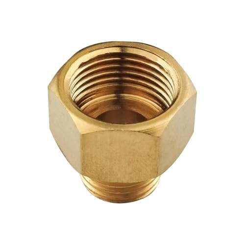 Conector de latón rosca macho a hembra de 1/2 pulgada para tubería 6