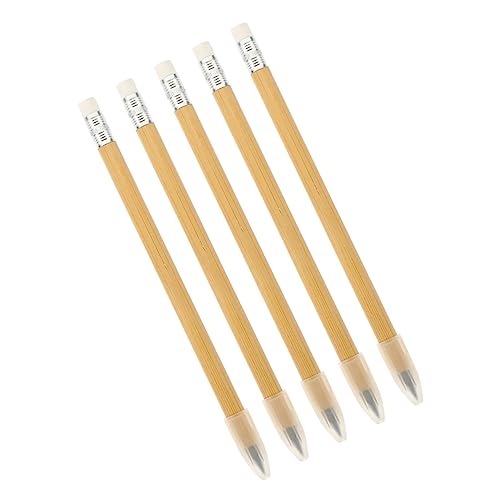 Generic グラファイト鉛筆 5本セット ? 交換式先端で長時間書きやすく、スケッチや製図に適した竹素材