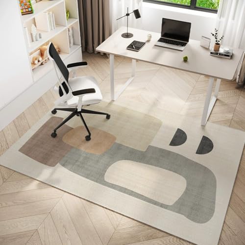 Surwin Alfombra Protectora para Silla de Oficina,Alfombrilla Suelo Antideslizante Alfombra Protectora para Silla de Ruedas Resistente a los Arañazos Protector Suelo Escritorio (Estilo 4,100x160cm)