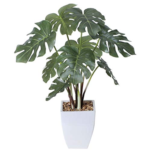 光の楽園【光触媒／人工観葉植物】40cm モンステラポット 生活用品 インテリア 雑貨 インテリア 家具 観葉植物 top1-ds-1810302-ak [簡易パッケージ品]