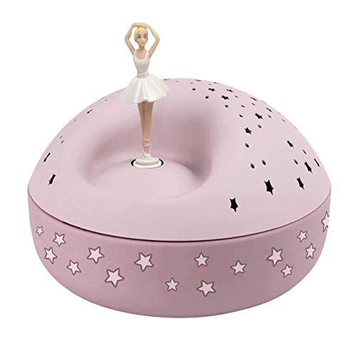 TROUSSELIER - Ballerine - Veilleuse - Idéal Cadeau de Jeune Fille - Projecteur d'Etoiles Musical - Figurine rotative - piles incluses Cover