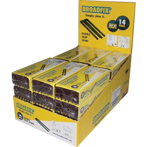 Broadfix Plastic Double Snap Wedge Shims. 14 pcs per Unit -  SW14SW-US