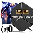 TV Antenna Indoor 2026 for Local Channels, Antenna for Smart TV 360° Reception, Digital Antenna for Long Range Reception and All Smart/Old TVs, Supports 4K 1080P HD VHF UHF