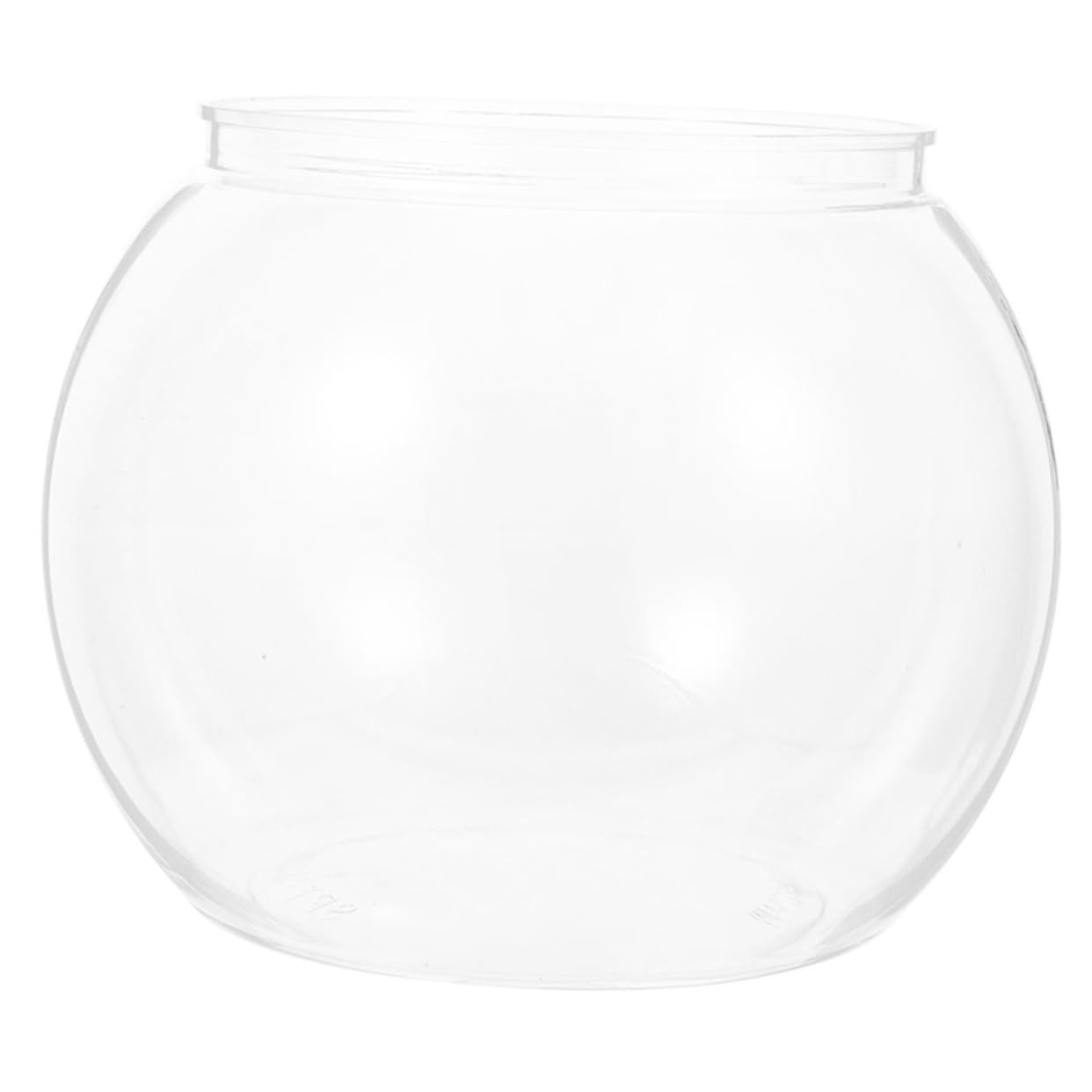 Hohopeti pecera Transparente pecera irrompible Bebidas pecera de Mesa Tanques Claro peceras pequeñas Ponds Fish Tank Bebida de Fibra pecera Redonda de plastico pecera de Oficina la Mascota