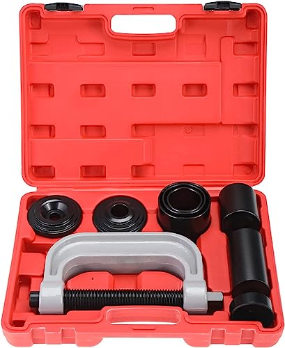 FreeTec Kugelgelenk-Presse & U-Gelenk-Ausbauwerkzeug-Set - Schwere Ausführung, professionelles 10-teiliges Kit mit 4x4-Adaptern für die meisten 2WD und 4WD Autos