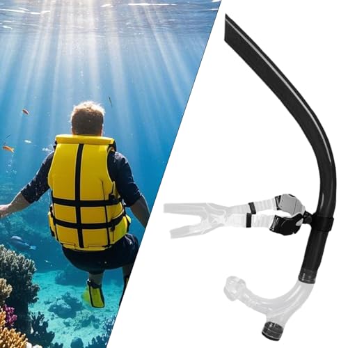 Tuba de natation hydrodynamique en silicone avec support frontal ergonomique - 4