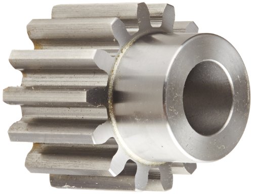 Boston Gear NH14B Spur Gear, 14.5 Pressure Angle, Steel, Inch, 8 Pitch, 0.750