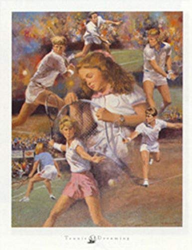 BUY ART FOR LESS Tennis Dreaming by Clement Micarelli 12 X 9 Poster