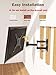 Mounting Dream UL Listed TV Wall Mount for Most 26-55 Inch TVs, Full Motion TV Mount with Perfect Center Design, Articulating Wall Mount TV Bracket Swivel and Tilt, Max VESA 400x400mm, Up to 77LBS