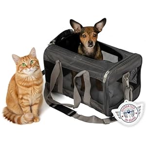 Sherpa Original Deluxe Transportbox für Haustiere, von Fluggesellschaften zugelassen und garantiert an Bord, Anthrazit, Größe M