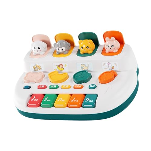 predolo Brinquedo Interativo para Bebês com Botões E Cores, Brinquedos de Educação Precoce para Meninos E Meninas, Presentes de 1 Ano, azul, Tamanho real
