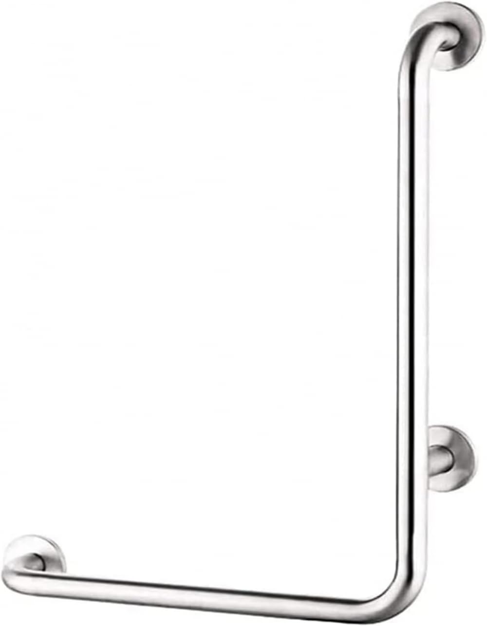 Barras de Apoyo para baño Antideslizantes de Acero Inoxidable curvadas en Forma de L para Montaje en Pared para Ducha Barra de Apoyo Antideslizante para,Izquierda-50 * 70cm