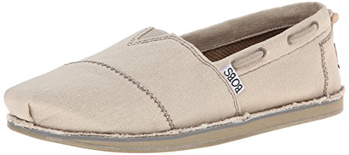 BOBS from Skechers Women's Chill Slip-On Flat,Natural,7 M US