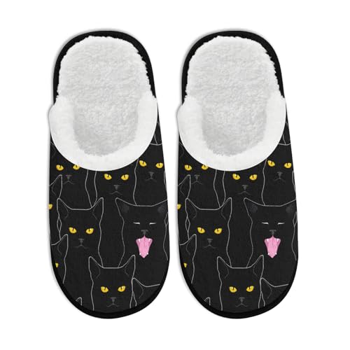 Halloween Cozy Slippers for Women Men Funny Pumpkin Ghost Spooky Spider Web Skeleton Bat Skull Witch Slipper Winter Slip on Cozy Memory Foam House Shoes Indoor and Outdoor School Supplies