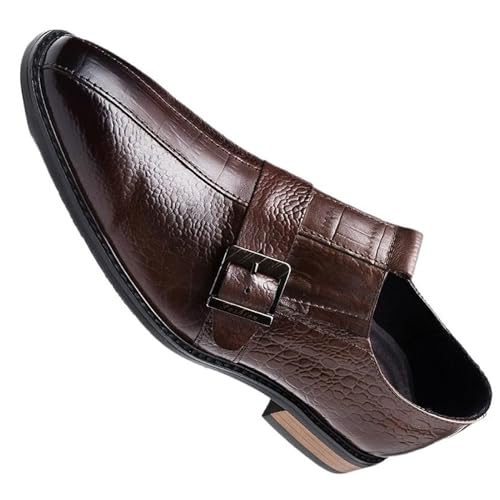 Handmade Leather Oxford Business Shoes for Men Slip-On Comfortable Formal Dress Shoes