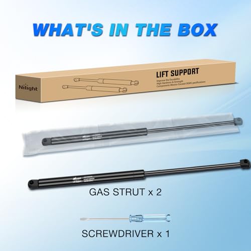 Nilight Rear Window Glass Struts 4761 for Jeep Wrangler YJ 1987-1995, 2PCS by Nilight - Used condition - Image 2