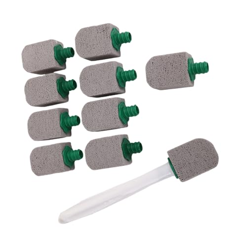 WKabnkn Limpiador ergonómico de piedra pómez para múltiples superficies, elimina depósitos de agua dura en bañeras y cepillo de polvo de vidrio