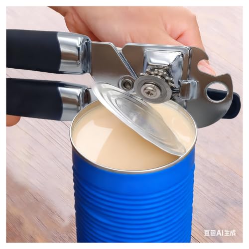 Ouvre-boîte manuel polyvalent avec décapsuleur de bouteille et ouvre-conserve