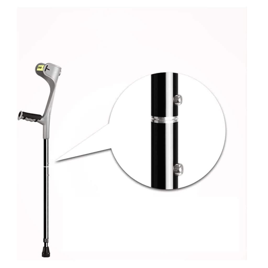 Kule ortopedyczne dla dorosłych, aluminiowe, składane, kule ortopedyczne pod pachy, 10 poziomów, regulowana wysokość, kule ortopedyczne do rehabilitacji chodzenia, wygodne Chaser of Light