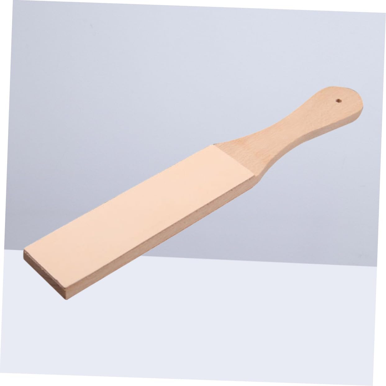 Outanaya Diy Handmade Leather Tool Dual-sided Sharpening Honing Strop Whetstone for Kitchen Knives and Razors Beech Design for Easy Carrying and Precision Grinding