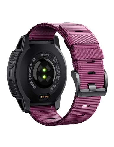 NotoCity Compatible with Garmin Instinct 2S/2S Watch Strap for for Garmin Instinct E 40mm Smartwatch Bands(Light Purple, Small)