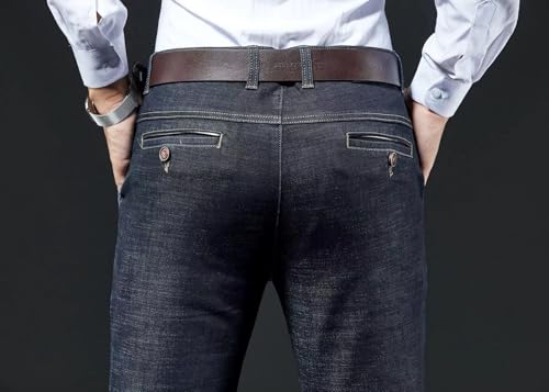 Men's Jeans Classic Business Straight-Leg Jeans Work Pants 6