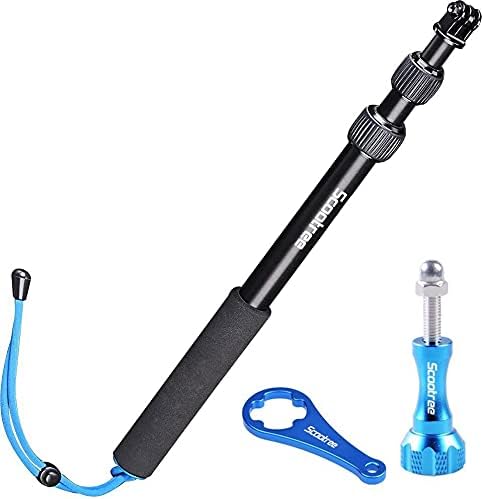 Smatree SmaPole S1 All Aluminum Alloy Handheld Telescopic Pole Compatible with GoPro Hero 10/9/8/7/6/5/4/3/2/1 and Hero Max, Hero Session (15.8 Inch - 40.5 Inch),DJI Osmo Action 2