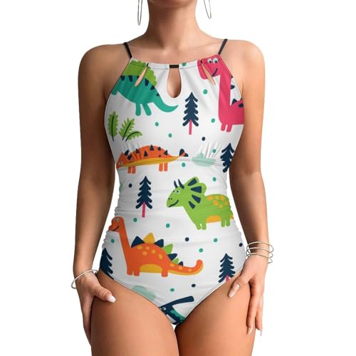 Dinosaure de dessin animé maillots de bain une pièce pour vos vacances
