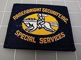 Iron On Patch Argenbright Security Inc Special Services 2 3/4 X 3/12'