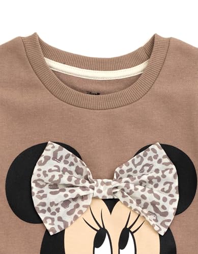 Image of Disney Minnie Mouse Girls' 2-Piece Fleece Sweatshirt and Pants Set for Baby & Kids