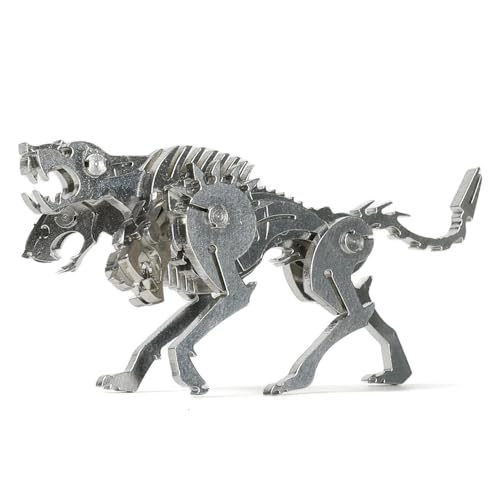 SEBUNAS Mechanical Cerberus 3D Metal Puzzle 3D Metal Model Kits DIY Mechanical Fine Assembly Model Toy Suitable for Adults and Teenagers, Enhance Hands-on Ability, Creative Decorations