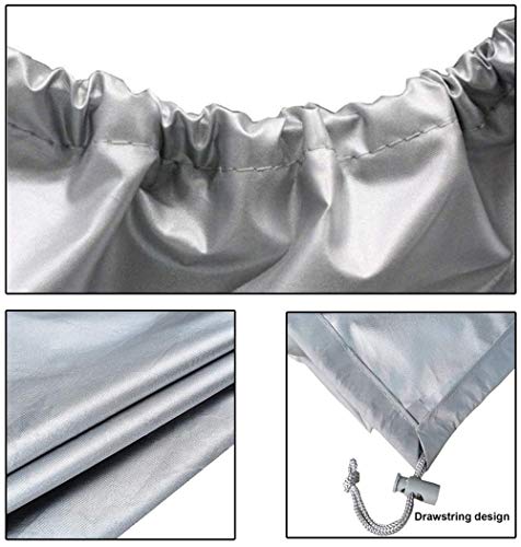 Housse de bateau à pédales 5 places imperméable anti-UV grise 210D