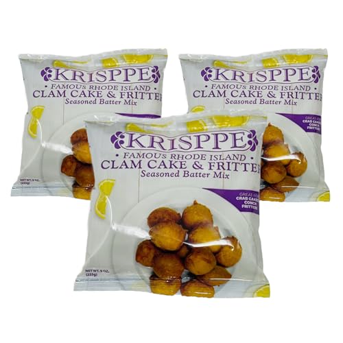 Krisppe Famous Rhode Island Style Clam Cake and Fritter Seasoned