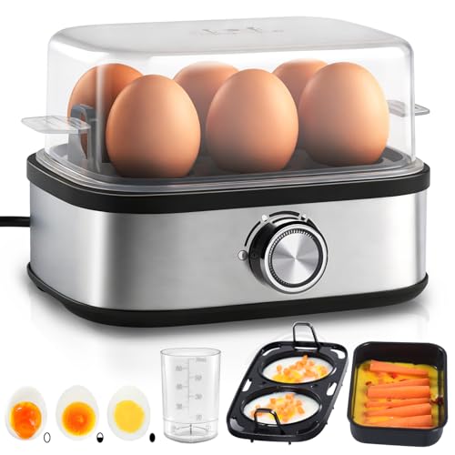 Hervidor de huevos 6 huevos cocina los tres niveles de cocción [suave|medio|duro]