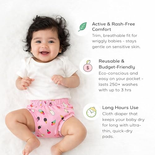 Image of SoftPadded Toddler Training Underwear | Training Pants | Mixed Colours | Soft Cotton Leakproof Potty Training Underwear | Breathable Washable Pants for Toddlers (M, Pack of 8)