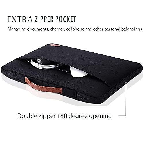 Procase 14-15.6 Inch Laptop Sleeve Case Protective Bag For Macbook Pro 16"/14" 15" 15.6" Dell Lenovo Hp Samsung Sony Chromebook Bundle With Metal Laptop Stand, Ergonomic Aluminum Laptop Holder #TOP1