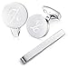 Produktbild HONEY BEAR Manschettenknöpfe Krawattennadel Set Initialen Buchstabe Herren Edelstahl Hochzeit Cufflinks Manschettenknopf Silber (Z Set)