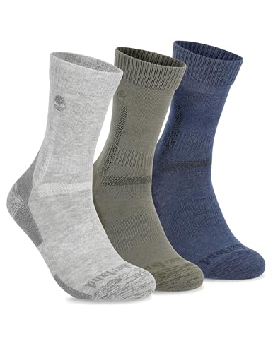 Timberland Mens Hiking, Wool, Winter, Cushioned Crew Socks...