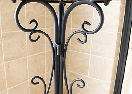 Metal Tall Plant Stand Indoor/Outdoor,Iron Flower Pot Holder Small Plant Holders,Flower Pot Stand Flower Pot Supporting,Potted Plant Stand Plant Rack Planter Stand,For Home,Garden,Patio(Black,29.5In) #TOP2
