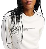 Karl Lagerfeld Jeans, Mujeres, Sudadera Con Ribetes Y Corte...