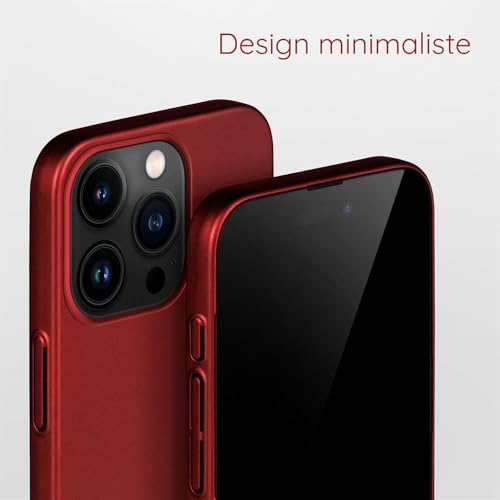Coque Apple iPhone 16 Pro moex Alpha ultra fine rouge mat - 2