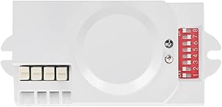 5.8GHz Microwave Radar Motion Sensor Light DipSwitch, High Sensitivity Long Distance AC85-250V for Corridor Stairway
