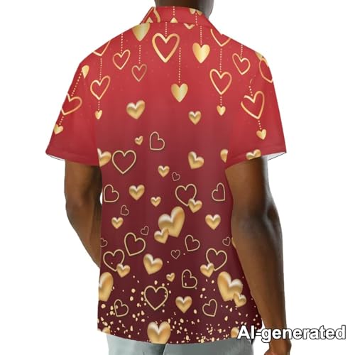 Image of Hawaii Matching Couple Outfits Husband and Wife Clothing Fashionable Mens Casual Shirts Hawaii Dress with Soft Fabric