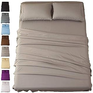 SONORO KATE Sheets Super Soft Microfiber 1800 Thread Count 16 Inch Deep Pocket