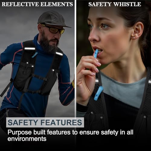 HOTUT Ligero Chaleco de Hidratación Ultraligero, Chaleco Hidratación Trail Running, Mochila de Correr, para Correr Trail Running Ligero Deportes Ciclismo Marathoner para Hombre y Mujer - imagen 6