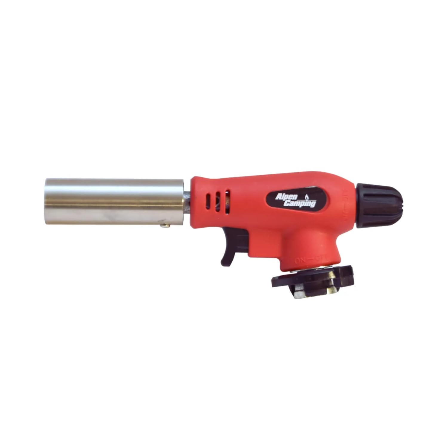 Alpen Camping Cartridge Burner, Working Range 360°,Flame Temperature 1300 Degrees C., piezo Ignition